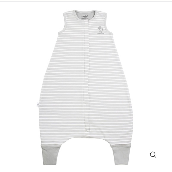 Woolino 4 Season Sleep Bag w/ Feet, Merino Wool & Organic Cotton, Birch Gray - Picture 6 of 10